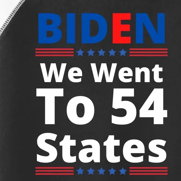 Biden We Went To 54 States Funny Joe Biden Saying Toddler Fine Jersey T-Shirt