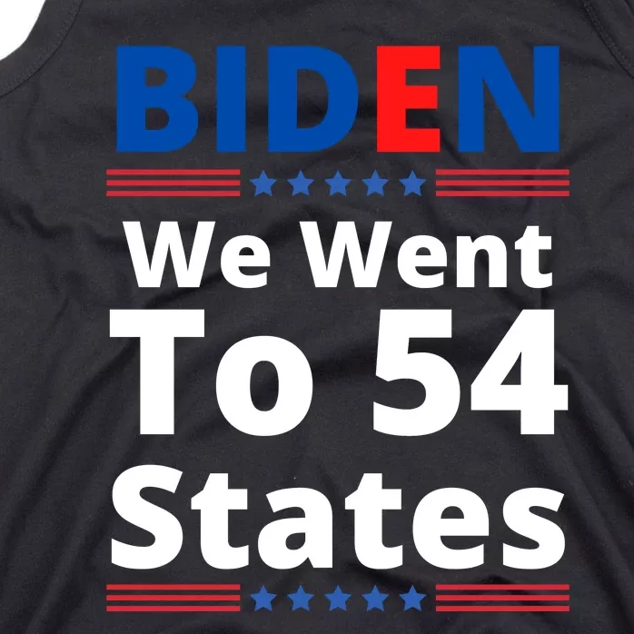 Biden We Went To 54 States Funny Joe Biden Saying Tank Top