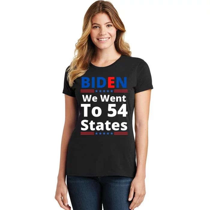 Biden We Went To 54 States Funny Joe Biden Saying Women's T-Shirt