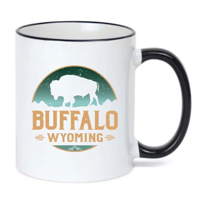 Buffalo Wyoming WY Buffalo Bison Black Color Changing Mug