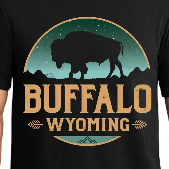 Buffalo Wyoming WY Buffalo Bison Pajama Set