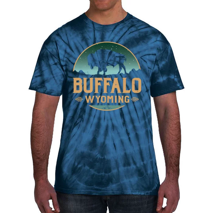 Buffalo Wyoming WY Buffalo Bison Tie-Dye T-Shirt