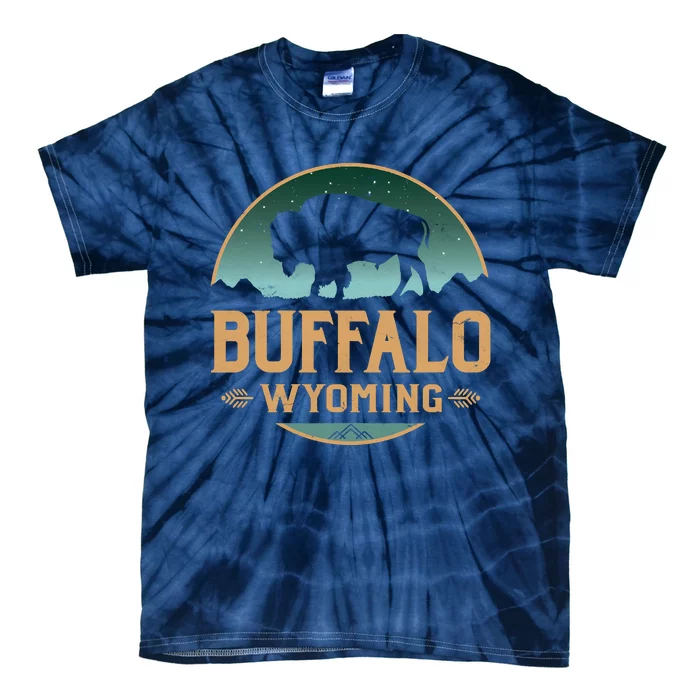 Buffalo Wyoming WY Buffalo Bison Tie-Dye T-Shirt