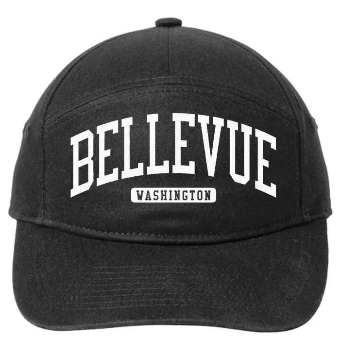 Bellevue Washington Wa College University Style 7-Panel Snapback Hat