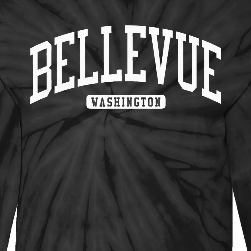 Bellevue Washington Wa College University Style Tie-Dye Long Sleeve Shirt