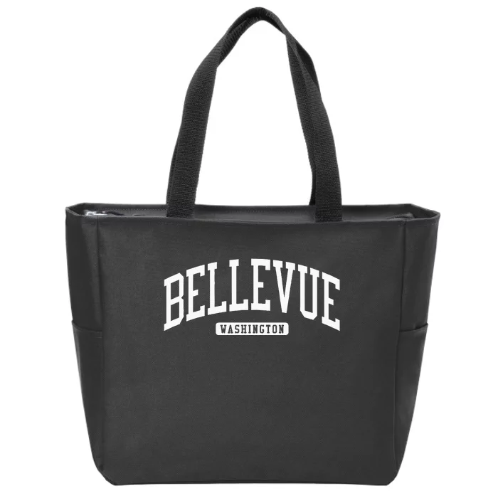 Bellevue Washington Wa College University Style Zip Tote Bag