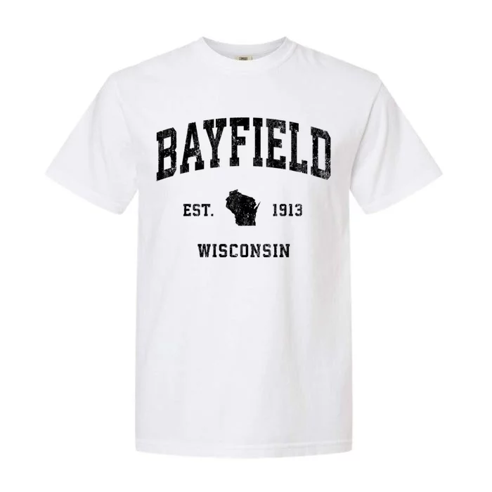 Bayfield Wisconsin Wi Vintage Athletic Sports Garment-Dyed Heavyweight T-Shirt