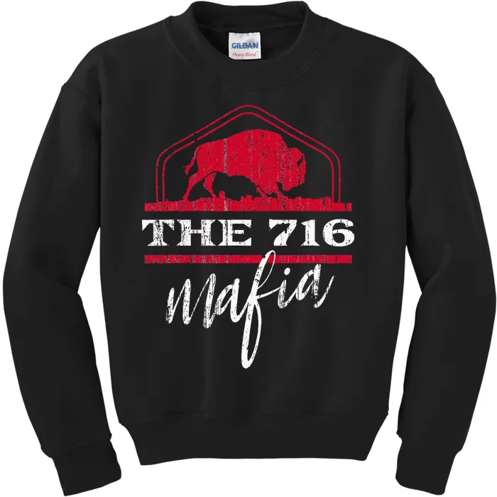 Bflo Wny West New York For The 716 Area Code Buffalo Ny Kids Sweatshirt