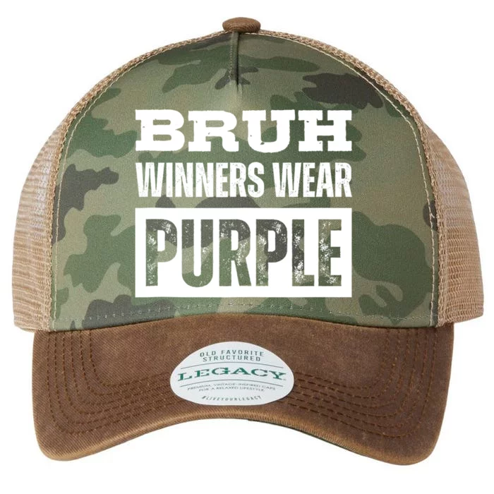 Bruh Winners Wear Purple Vintage Retro Legacy Tie Dye Trucker Hat