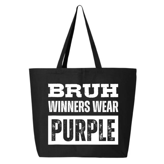 Bruh Winners Wear Purple Vintage Retro 25L Jumbo Tote