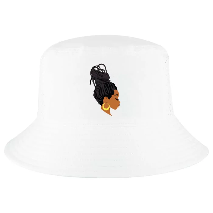 Black Woman With Dreadlocks Cool Comfort Performance Bucket Hat