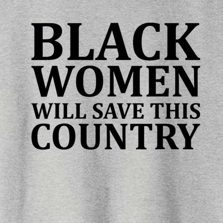 Black Women Will Save This Country Harris Walz Women's Crop Top Tee