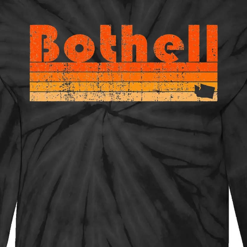 BOTHELL WA WASHINGTON Funny City Home Roots Gift Retro 80s Tie-Dye Long Sleeve Shirt