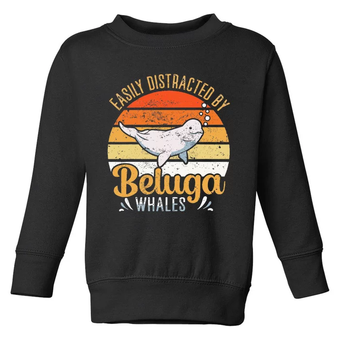 Beluga Whale White Whale Sea Canary Whale Watching Toddler Sweatshirt