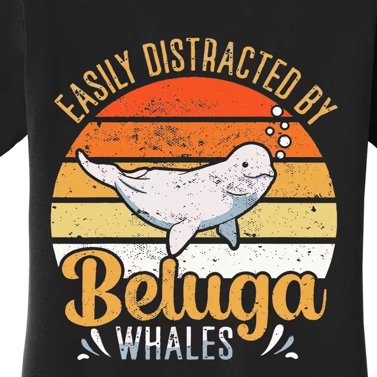 Beluga Whale White Whale Sea Canary Whale Watching Women's T-Shirt