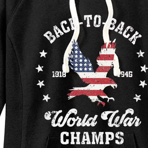 Backtoback World War Champs Women's Fleece Hoodie