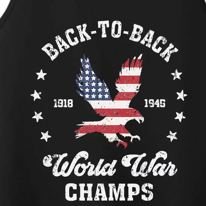 Backtoback World War Champs Performance Tank