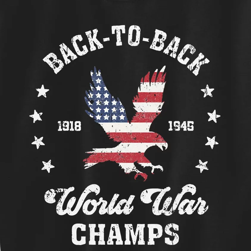 Backtoback World War Champs Kids Sweatshirt