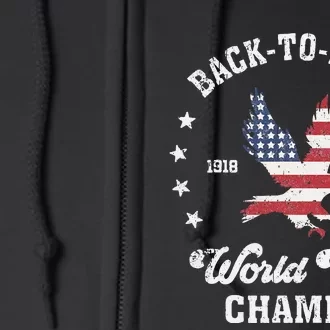 Backtoback World War Champs Full Zip Hoodie