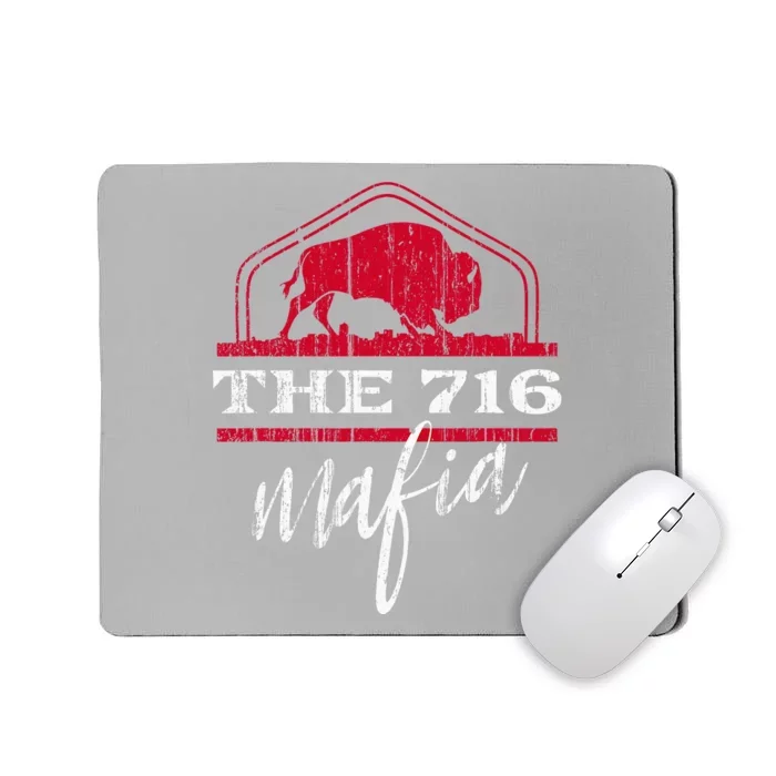 Bflo Wny West New York For The 716 Area Code Buffalo Ny Mousepad