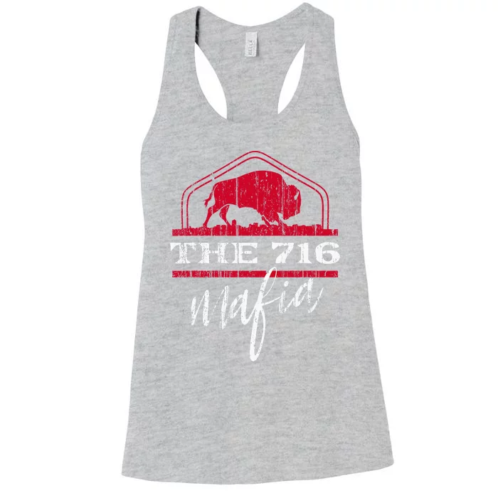 Bflo Wny West New York For The 716 Area Code Buffalo Ny Women's Racerback Tank