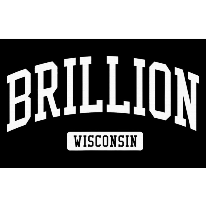 Brillion Wisconsin WI Vintage Athletic Sports Bumper Sticker