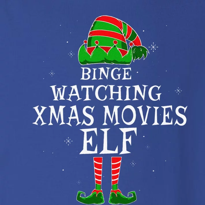 Binge Watching Xmas Movies Elf Matching Family Christmas Toddler Long Sleeve Shirt