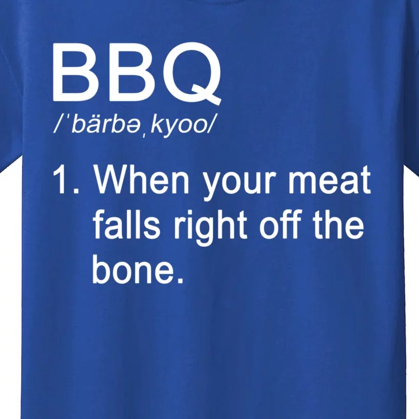 Bbq When Your Meat Falls Right Off The Bone Grill Master Gift Kids T-Shirt