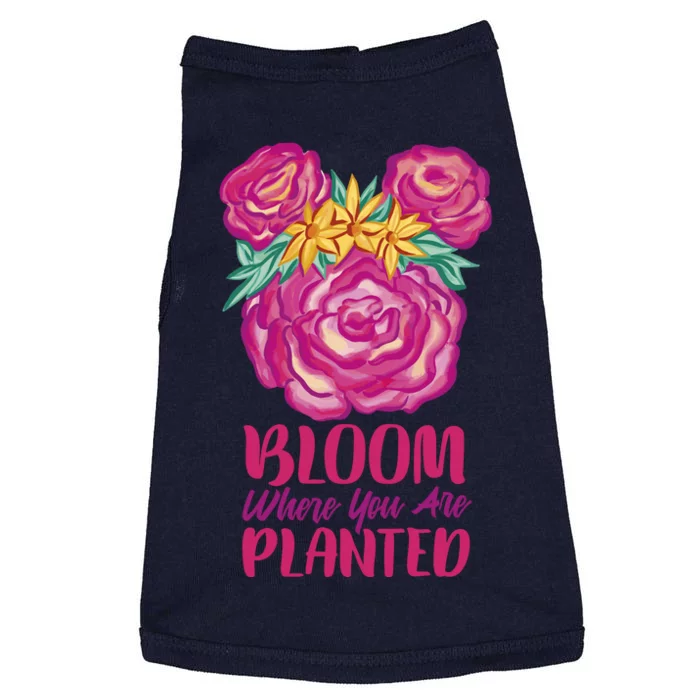 Bloom Where You Are Planted Floral Doggie Tank