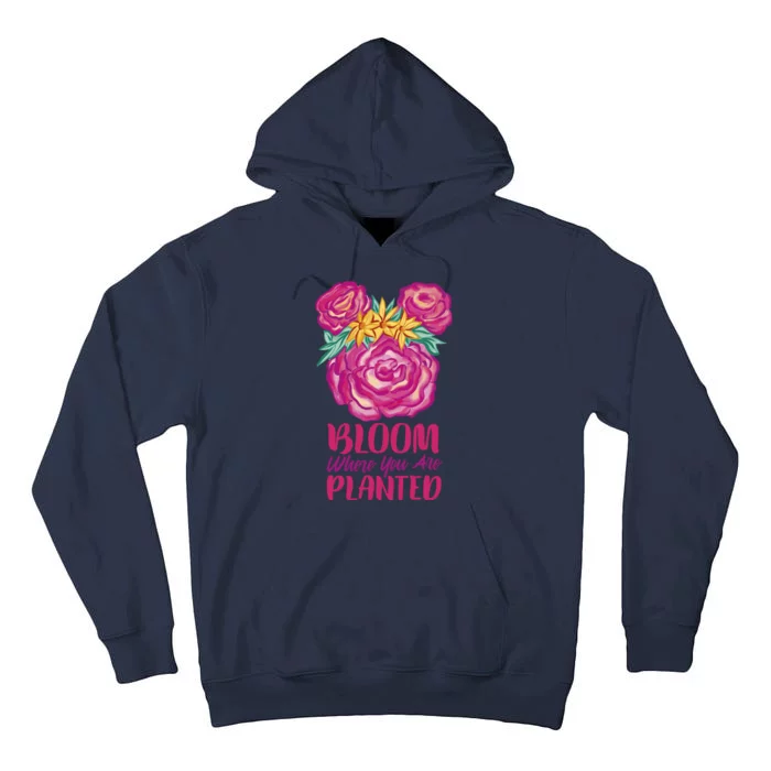 Bloom Where You Are Planted Floral Tall Hoodie