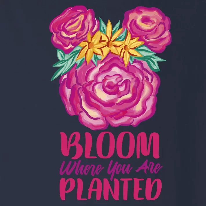 Bloom Where You Are Planted Floral Toddler Long Sleeve Shirt