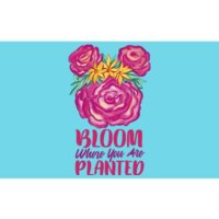 Bloom Where You Are Planted Floral Bumper Sticker