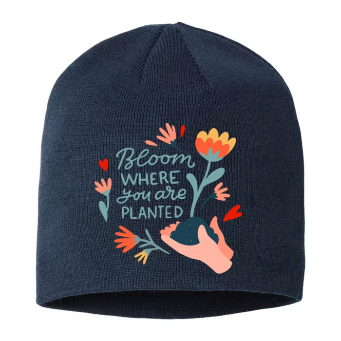 Bloom Where You Are Planted Nature 8 1/2in Sustainable Knit Beanie