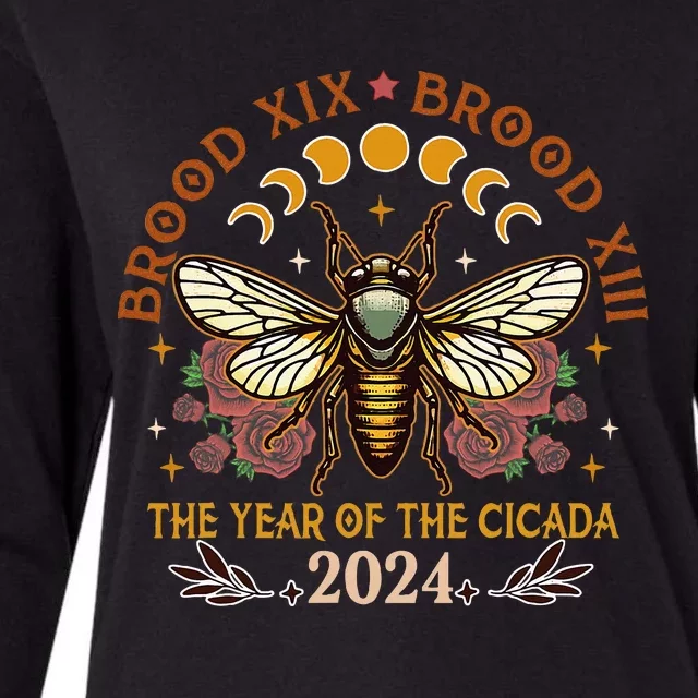 Brood Xix Brood Xiii Year Of The Cicada 2024 Womens Cotton Relaxed Long Sleeve T-Shirt