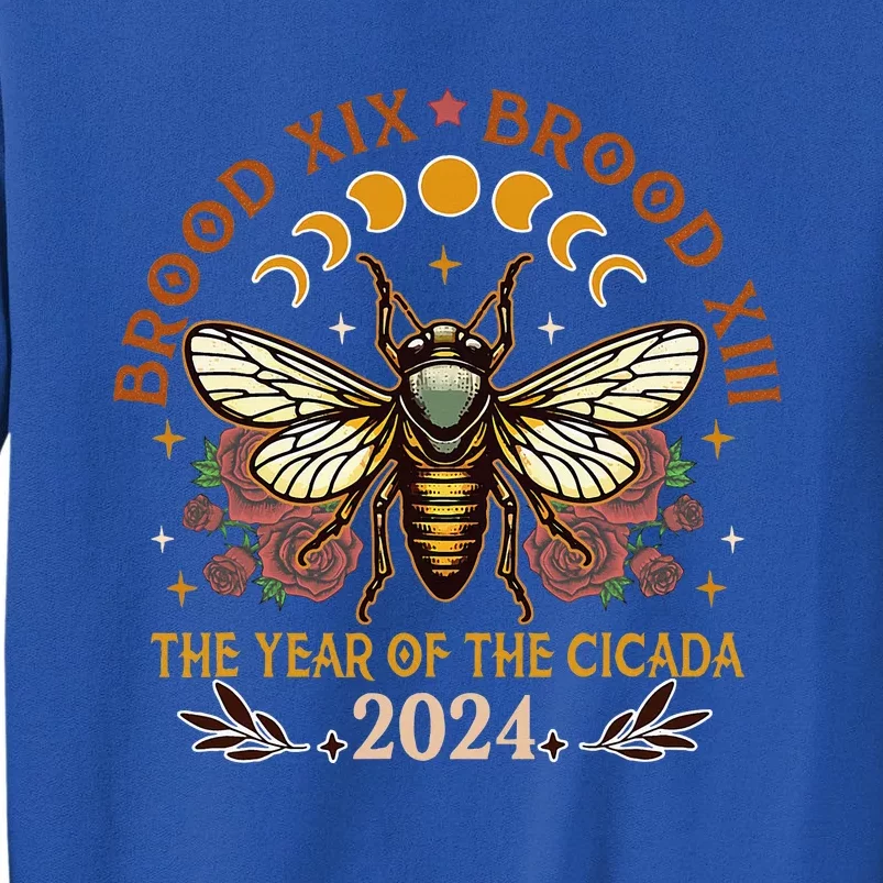 Brood Xix Brood Xiii Year Of The Cicada 2024 Tall Sweatshirt