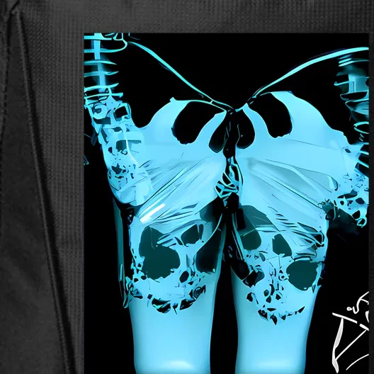 Blue Xray Monster Skeleton Butterfly And Beautiful Legs Gift City Backpack