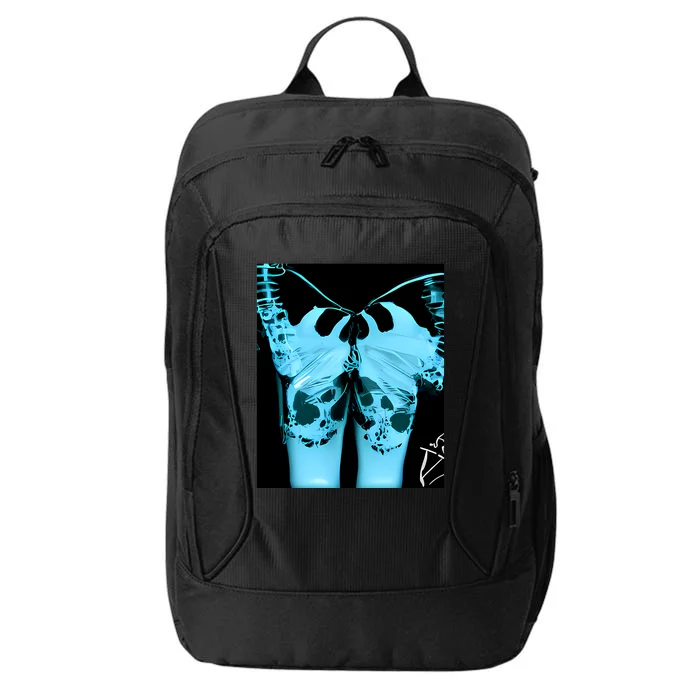 Blue Xray Monster Skeleton Butterfly And Beautiful Legs Gift City Backpack