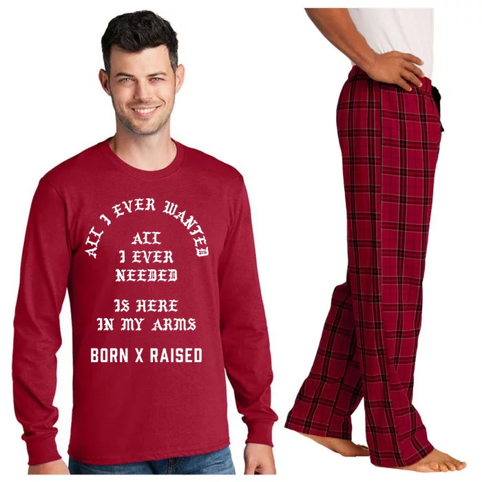 Born X Raised Store All I Ever Wanted Long Sleeve Pajama Set