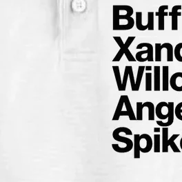 Buffy Xander Willow Angel Spike Dry Zone Grid Performance Polo