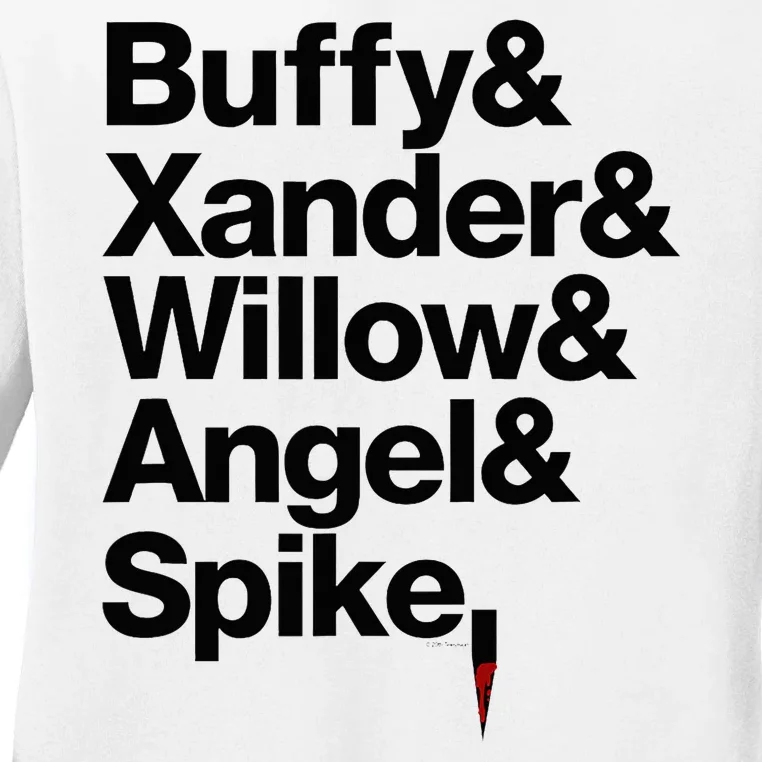 Buffy Xander Willow Angel Spike Ladies Long Sleeve Shirt