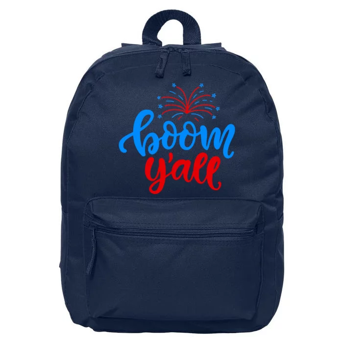 Boom Yall 4th Of July Firework Festive 16 in Basic Backpack