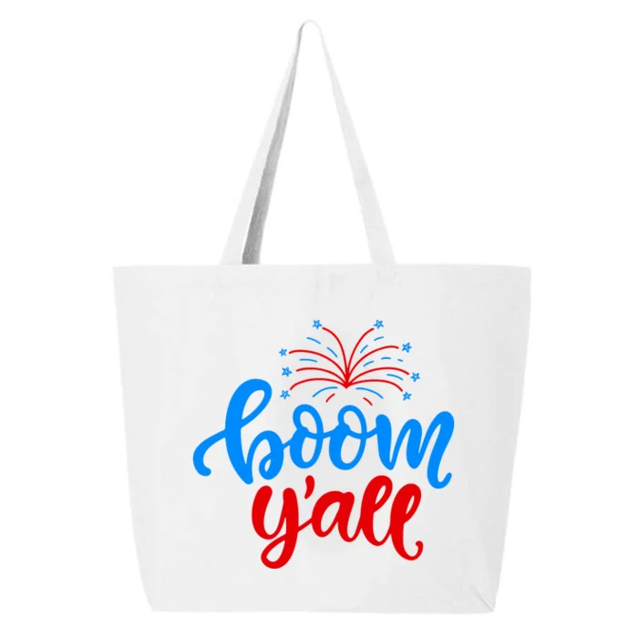 Boom Yall 4th Of July Firework Festive 25L Jumbo Tote