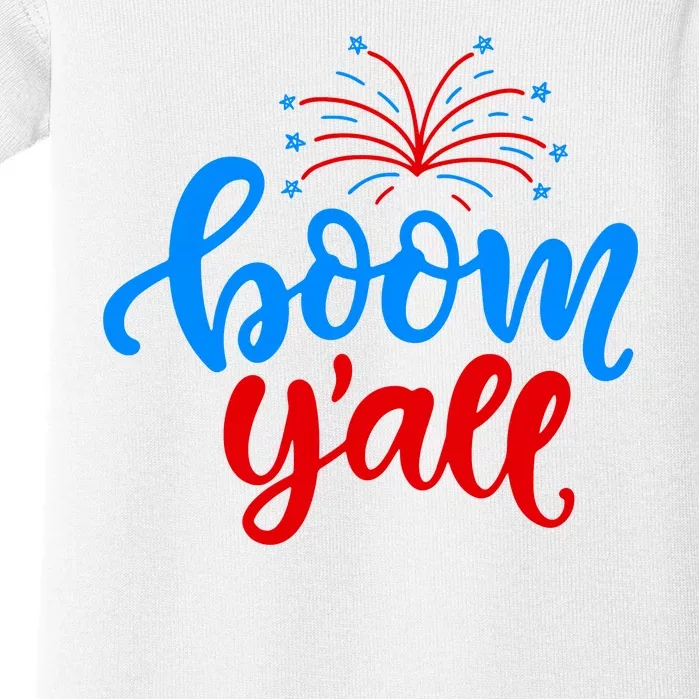 Boom Yall 4th Of July Firework Festive Baby Bodysuit