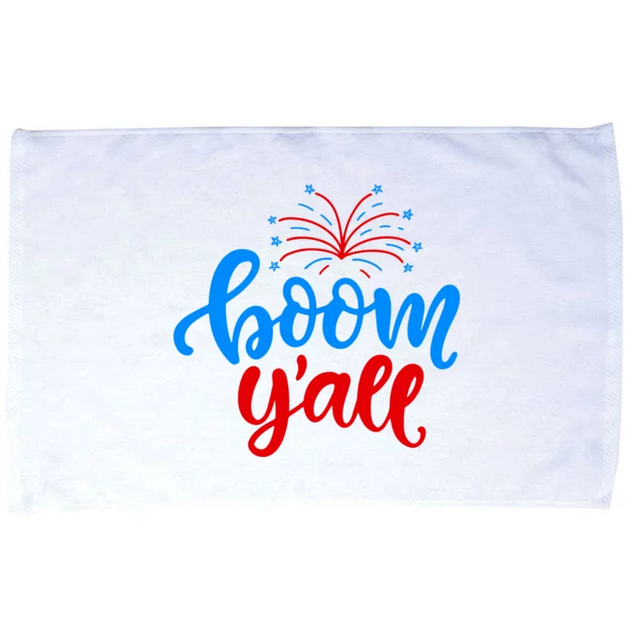 Boom Yall 4th Of July Firework Festive Microfiber Hand Towel