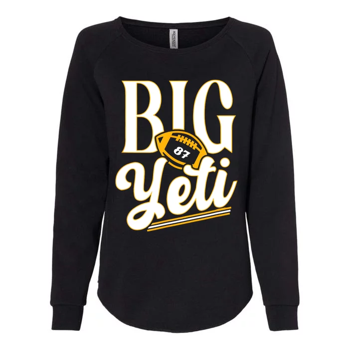 Big Yeti 87 Number Womens California Wash Sweatshirt