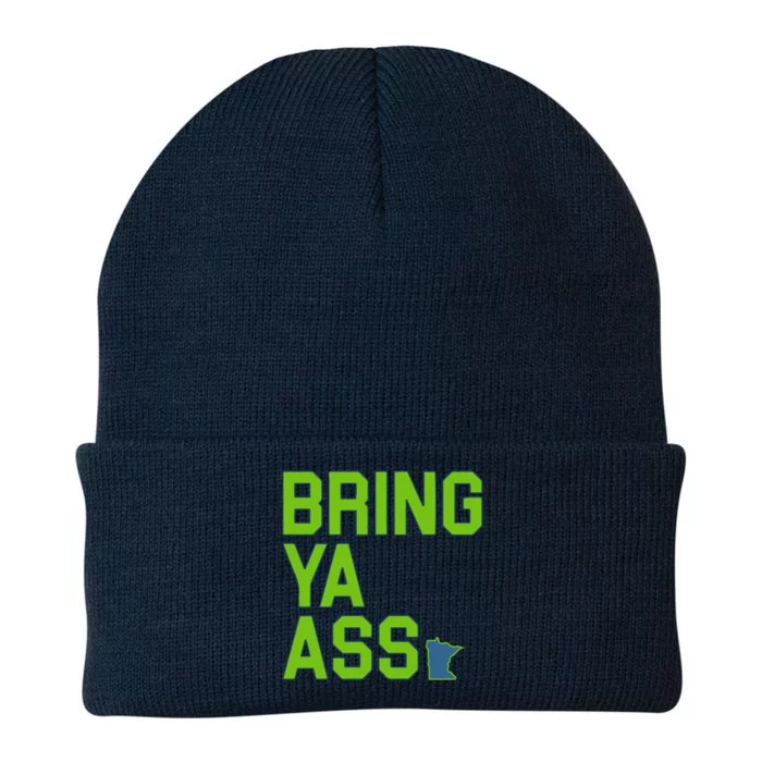 Bring Ya Ass Mn Sports Anthony Funny Snarky Humor Gift Knit Cap Winter Beanie