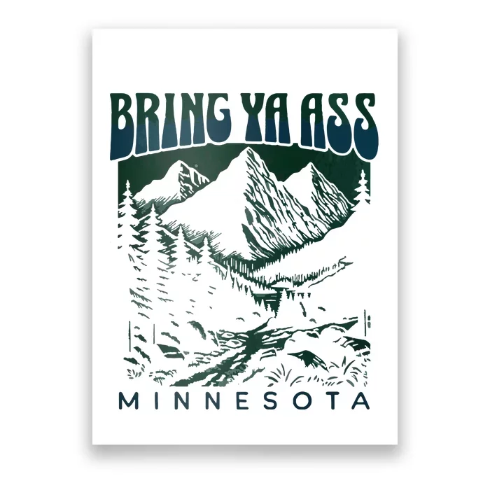 Bring Ya Ass Minnesota Basketball Poster