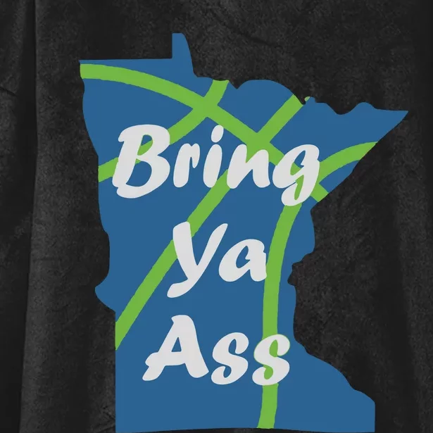 Bring Ya Ass Minnesota Basketball Hooded Wearable Blanket