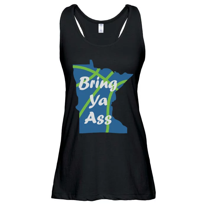 Bring Ya Ass Minnesota Basketball Ladies Essential Flowy Tank