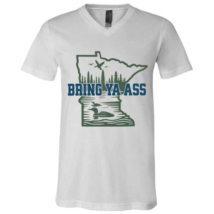 Bring Ya Ass Minnesota V-Neck T-Shirt